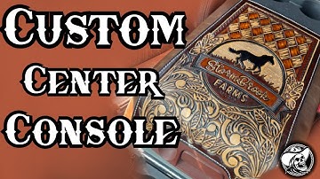 Custom TOOLED LEATHER Center Console Build