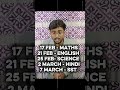 cbse released class 10 and 12 datesheet #class10 #class12 #cbse #datesheet2026