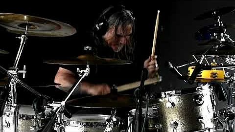 Dave Abbruzzese in the studio tracking 'Powerman' ...