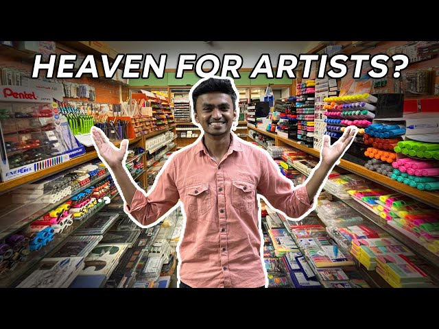 Biggest Art Store in Mumbai! Art Lounge Mumbai Store TOUR class=