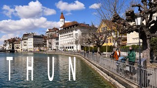 Thun, Switzerland, in Winter. One of the most beautiful town in Switzerland. Episode 6