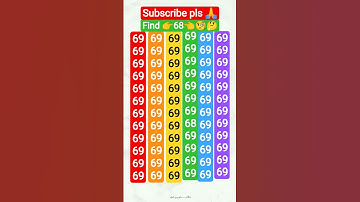 find the odd number 68👈👀#iQtest #iQlavel #study #maths #army🧠🤔