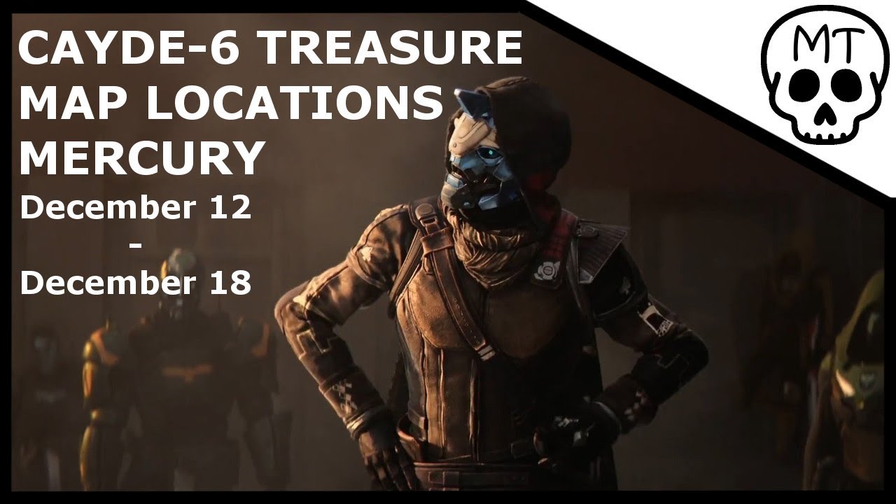 Cayde-6 Treasure Maps / Chest Locations / Mercury Dec 12th - Dec 18th