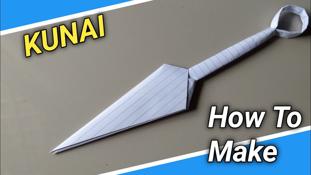 MAKING MINATO KUNAI FROM PAPER (How To Make a Paper Kunai) YouTube