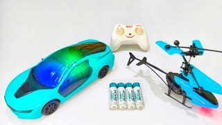 Rechargeable Rc Helicopter and Remote Control Car Unboxing, helicopter, Remote Car, Rc Car, caar toy