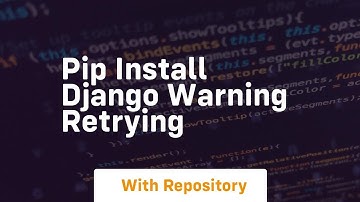 pip install django warning retrying