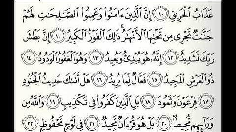 تلاوات مختارة سورة البروج القارئ ناصر علي الغامدي