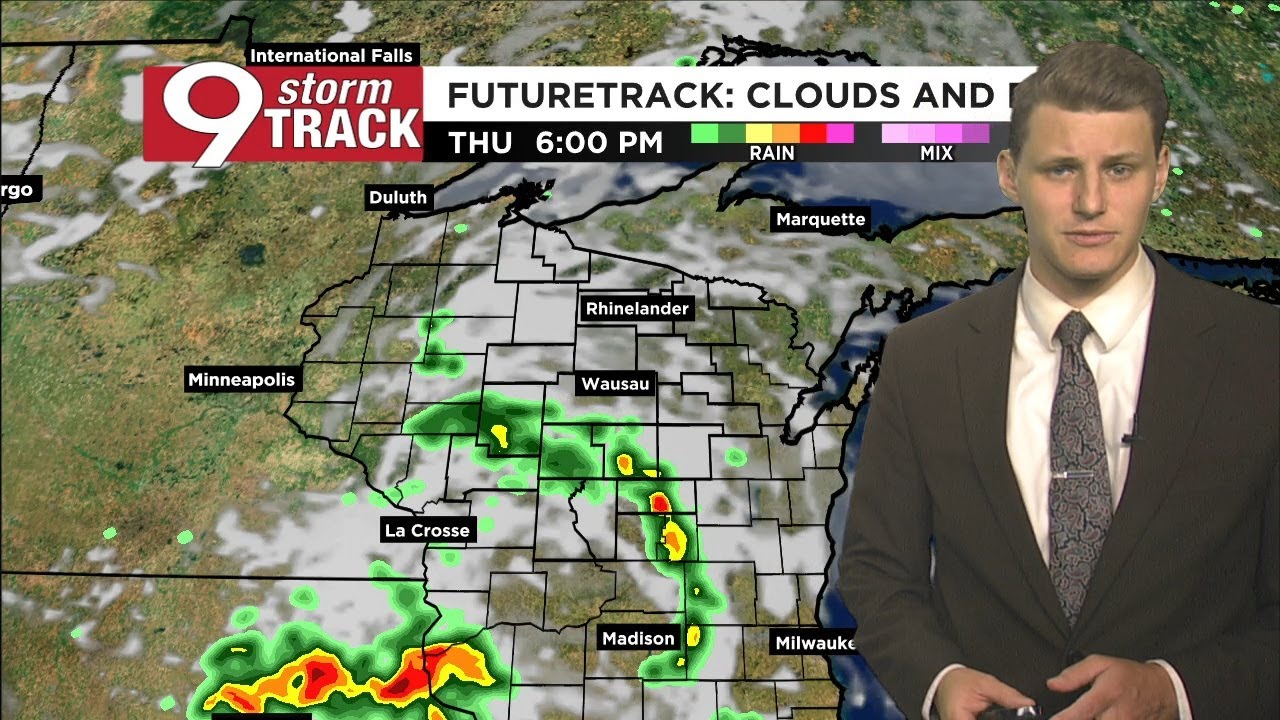Scattered rain the next few days - YouTube