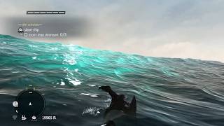 HOW BIG IS THE MAP in Assassins Creed Freedom Cry? Swim Across the Map (FAST)