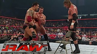 Evolution vs Goldberg 3-on-1 Handicap Match RAW Nov 17,2003