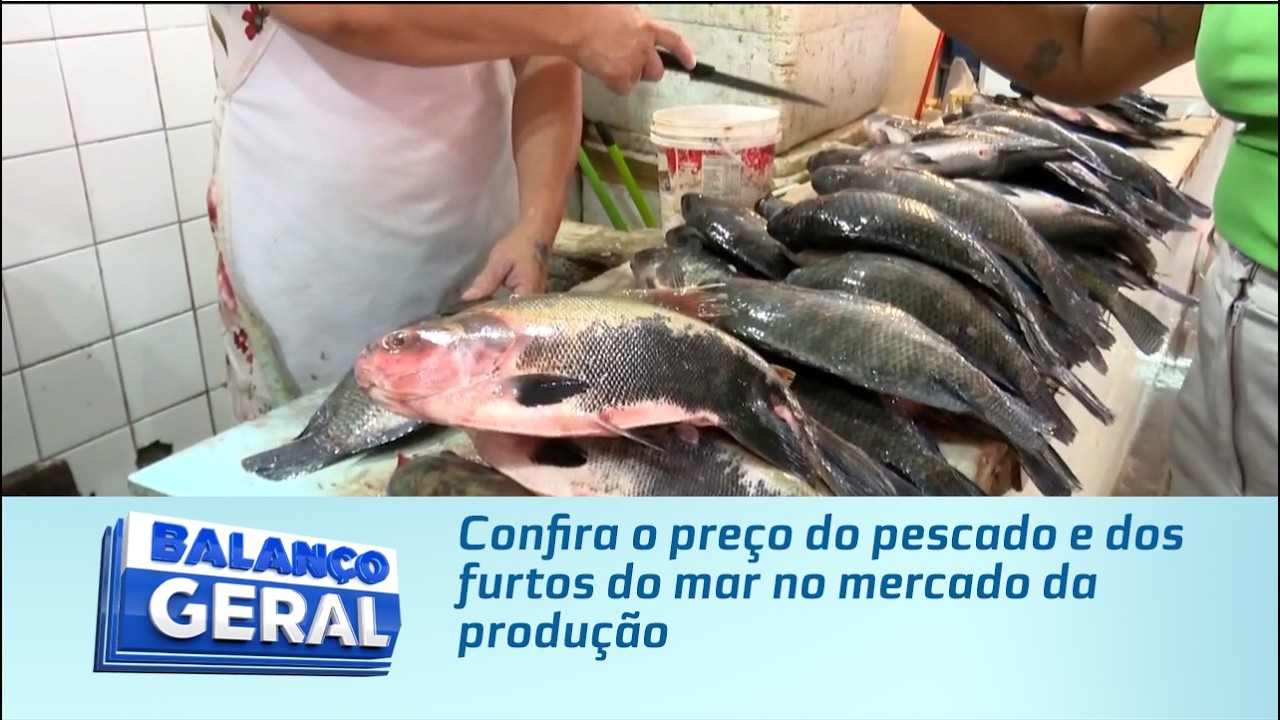 Confira o preço do pescado e dos furtos do mar no mercado da produção