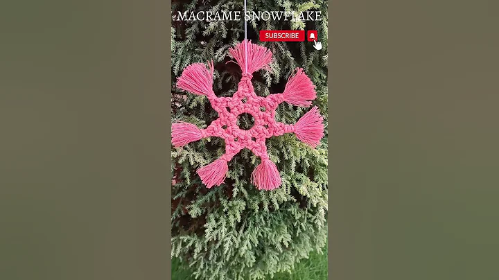 Colourful Macrame ❄️ #shorts #diy #macrame (full video on my channel)