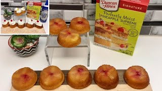 Easy Pineapple Upside Down Cake Cupcakes With Box Cake Mix