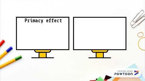 primacy and recency effect