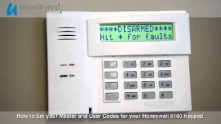 Famous How to Set the Master and User Codes on your Honeywell 6160 Alarm Keypad Profile