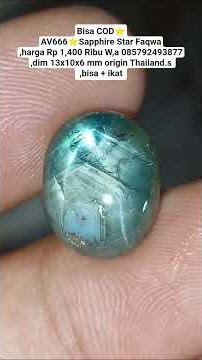 Bisa COD⭐️AV666⭐️Sapphire Star Faqwa,harga Rp 1,400 Ribu W,a 085792493877,dim 13x10x6 mm