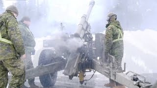 Military fights avalanches with artillery fire