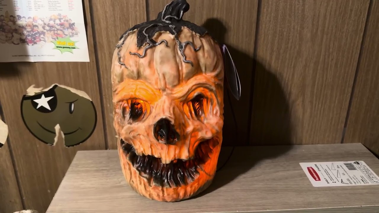 Gemmy 2025 Animated Singing Rotten Pumpkin (Lowe’s Version) 