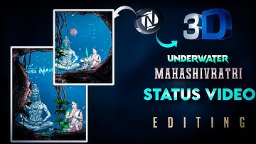 how to make mahashivratri status video like node video | shivratri 3D 4k status Video kaise banaye