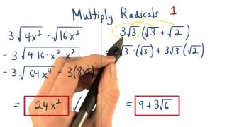 Multiply Radicals Practice 1 - Visualizing Algebra Profile