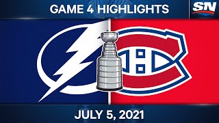 NHL Game Highlights | Lightning vs. Canadiens, Game 4 - Jul. 05, 2021