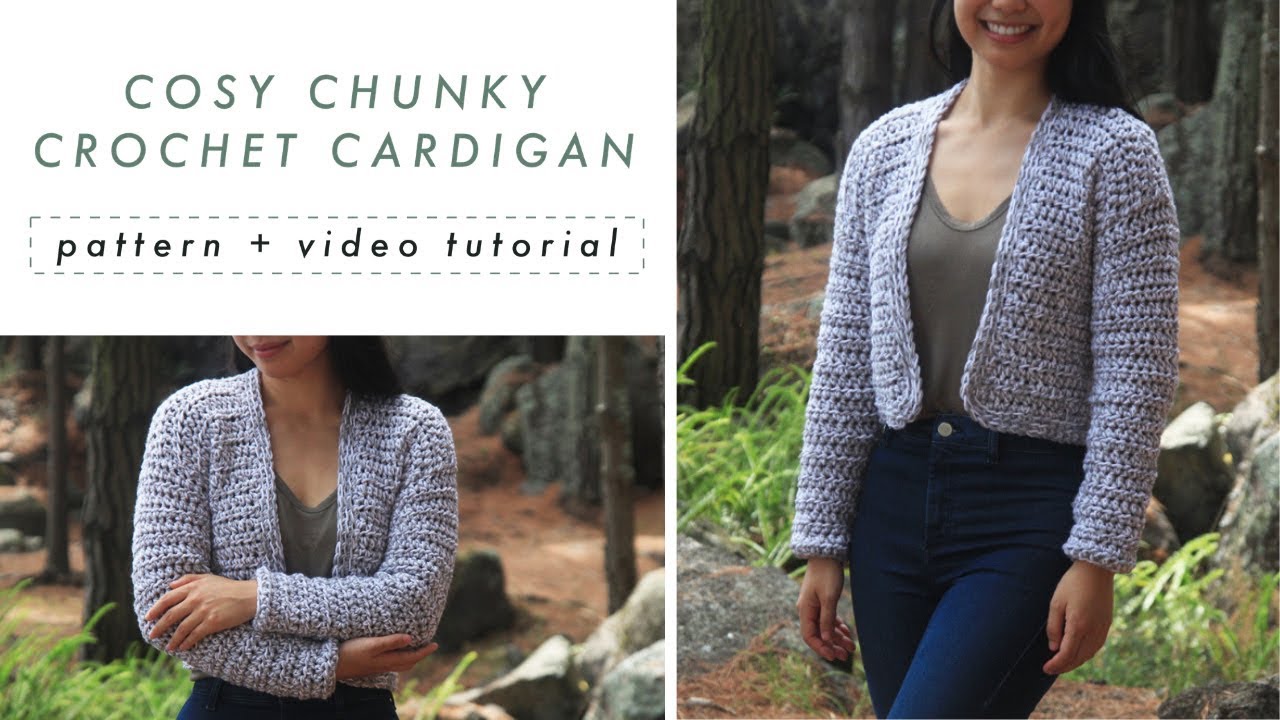 Chunky Cropped Cardigan Free Knitting Pattern