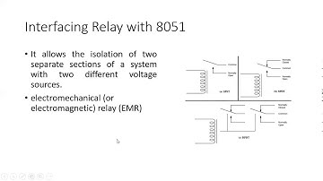 Interfacing Relays and Optoisolators using 8051