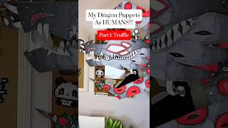 My Dragon Puppets As HUMANS?! 👀 #paperart #papercrafts #shorts #trending #trend #foryou #viral #fyp