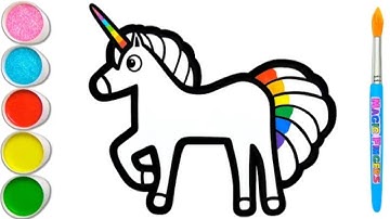 Standing Magic Unicorn | Learn How to Draw Basics With This Video #29