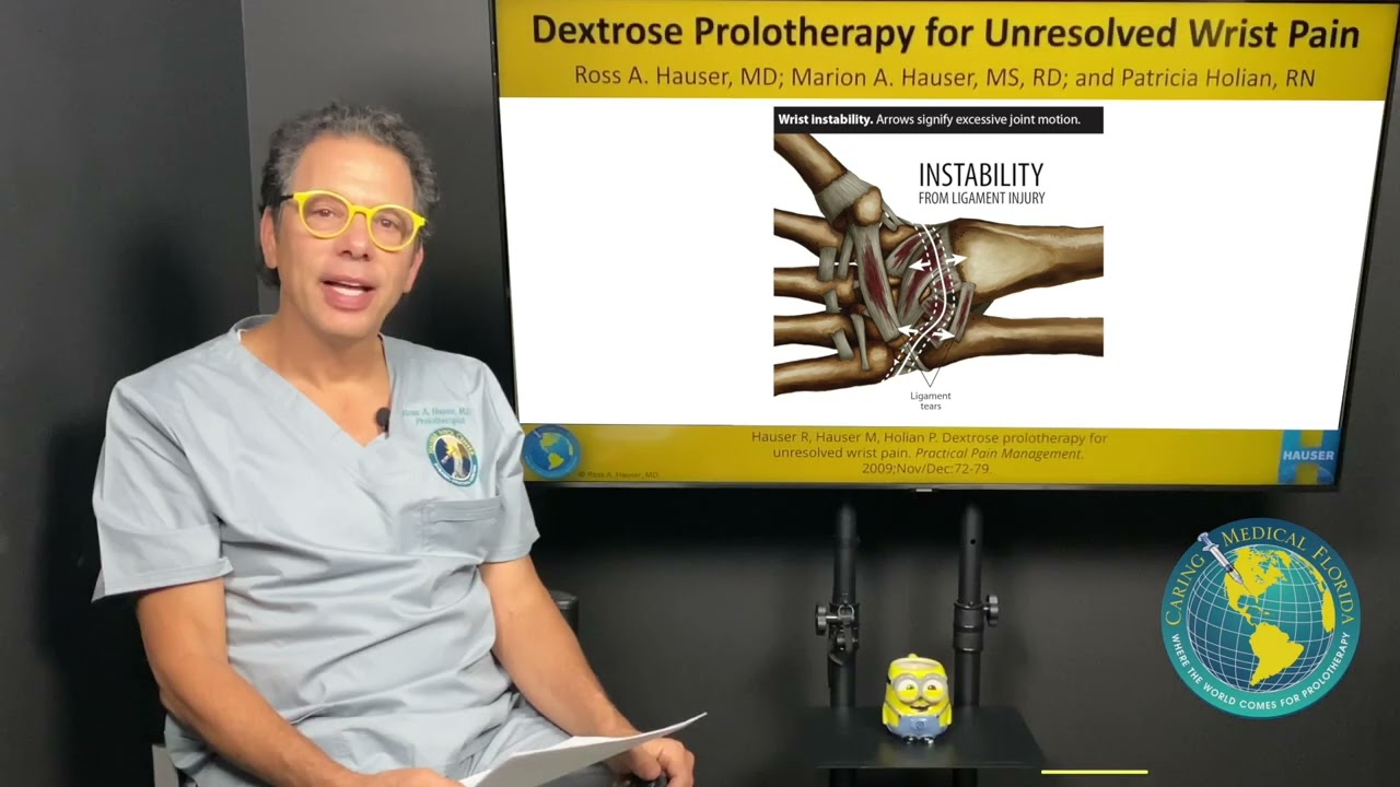 Wrist Prolotherapy treatment demo and Chronic Elbow Pain Study Ross