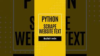 Scrape Website Text with Python 🚀 | BeautifulSoup Tutorial #python #webscraping
