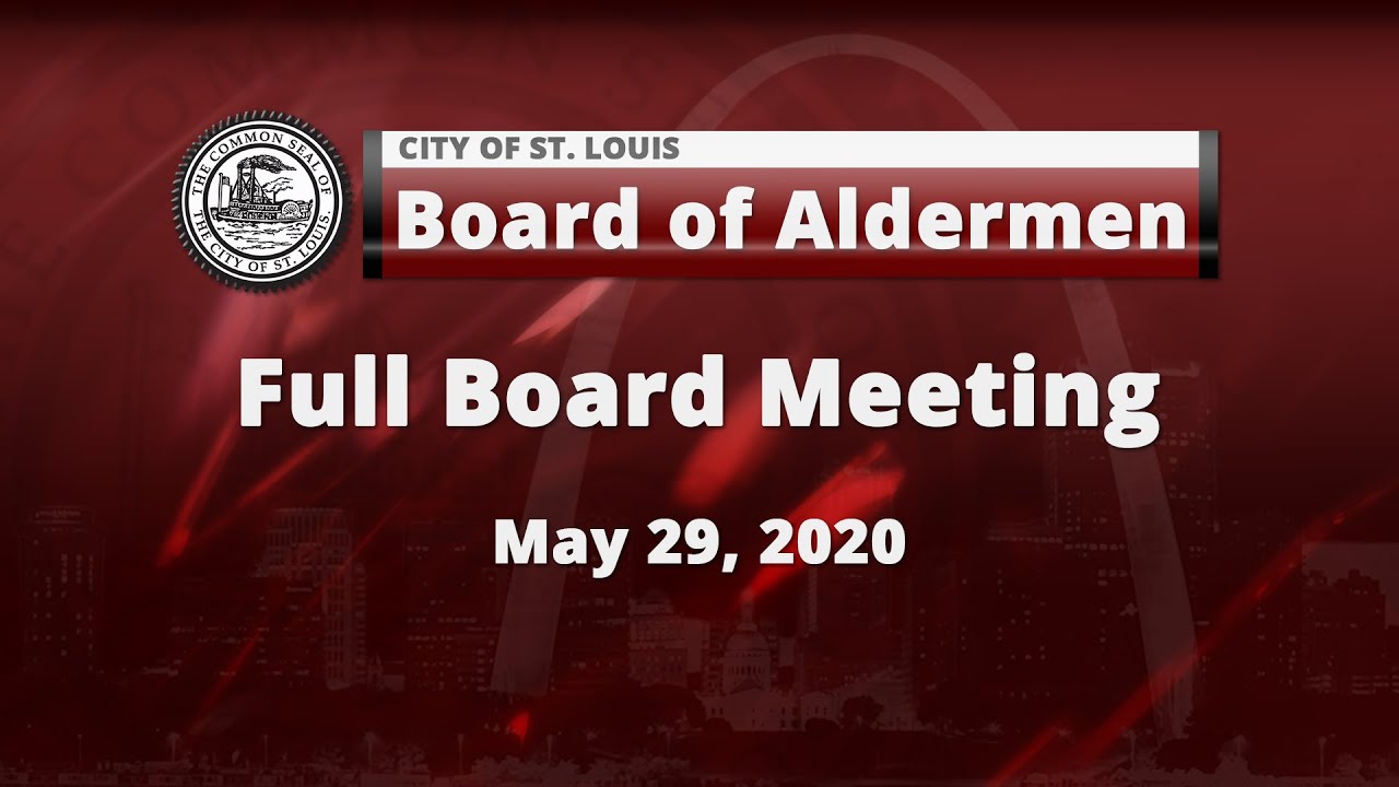 Board of Aldermen May 29, 2020 YouTube