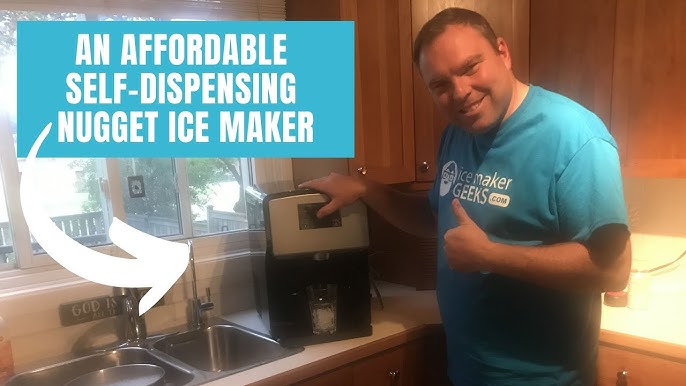 Personal Chiller Portable Countertop Ice Maker for Soft Nugget Ice at Home  