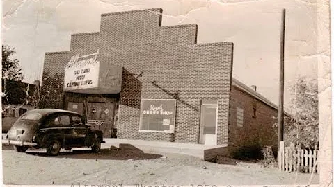 Rare look inside an old movie theater.