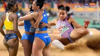 Highlights Women's Long Jump Final Top 3 Jumps Istanbul 2023 Athletics