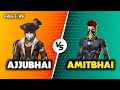Ajjubhai94 vs amitbhai desi gamer best clash battle who will win  garena free fire
