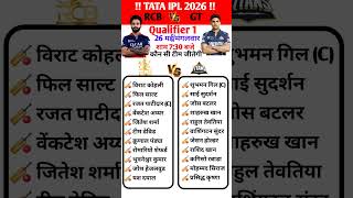 🔥 RCB vs GT | Qualifier 1 IPL 2026 – Today, 7:30 PM | Full Highlights, Match Review & Analysis 🏆