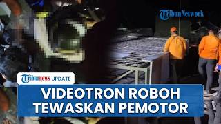 TRAGEDI CIGASONG MAJALENGKA: Videotron Roboh Dihantam Angin Kumbang, Pemotor Wanita Tewas Tertimpa!