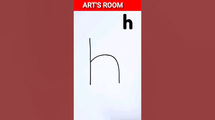 h is for Herbivore: Drawing a Dinosaur with the Letter h #shorts