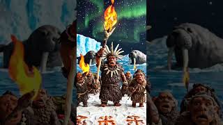 AI claymation - ancient explorer pilgrims