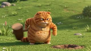 Gopher awakens sleeping cat