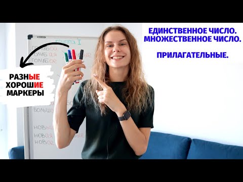 Множественное число. Прилагательные || Число: единственное и множественное