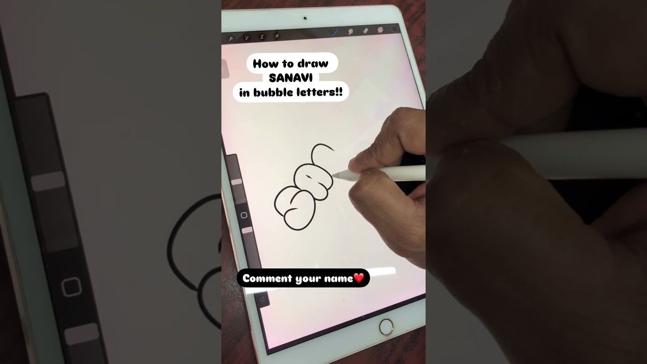 How to draw bubble letters ✍🏼