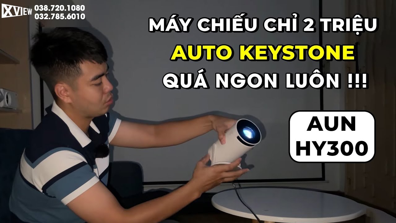 Máy chiếu thông minh Aun Hy300, chưa tới 2tr mà ngon thực sự ...