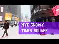 NYC Snowy Times Squares  #newyorkcity #nyc #timesquare #snowsounds #snowsound #cityambiance