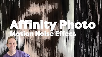 Affinity Photo : Motion Noise Line Effect HOW TO