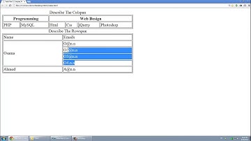 Learn Html in Arabic #16   Table Part 3   Control the Table Columns