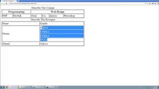 Learn Html in Arabic #16   Table Part 3   Control the Table Columns