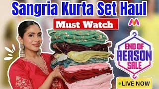 Myntra's Most Beautiful Sangria Kurta Sets You Need to See🌼From Casual to Festive#myntra #fashion 