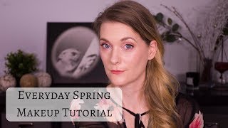Everyday spring makeup tutorial  - Peach, pink and bronze